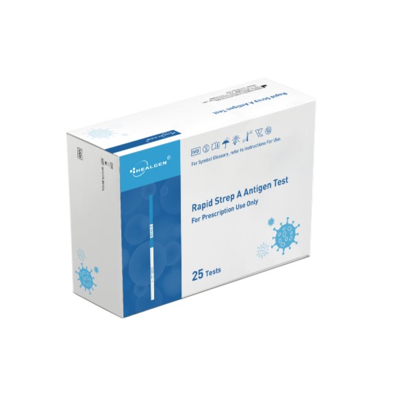 Kit Rapid Strep A Ag Test (External Control included) Throat swab Cassette FDA 510(K) CLIA Waived by Healgen Scientific LLC  ID GCSTR-501Ca